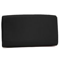 skórzany portfel damski bellugio rfid - czarny