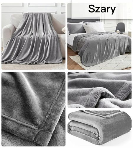 KOC KOCE NARZUTA NA ŁÓŻKO NA KANAPĘ MIKROFIBRA PLED MIĘKKI RÓŻNE na Arena.pl