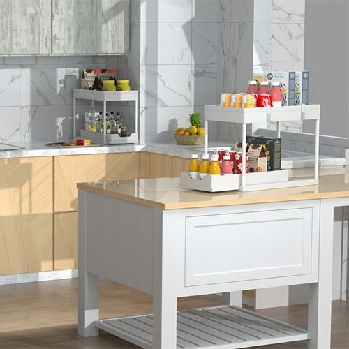 ORGANIZER POD ZLEW 2 POZIOMOWY WYSUWANA PÓŁKA REGAŁ STOJAK DO KUCHNI na Arena.pl