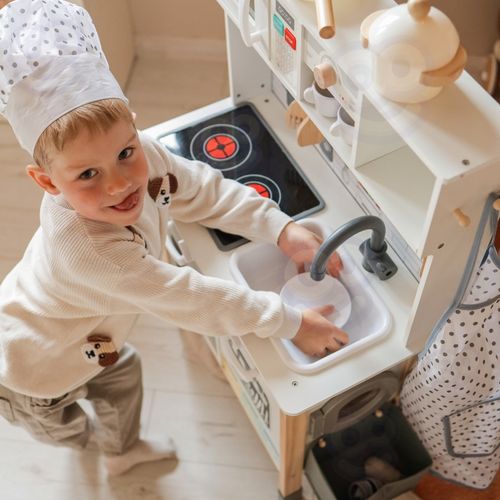 WOOPIE GREEN Drewniana Interaktywna Kuchnia 9w1 z Pralką i Tablicą na Arena.pl