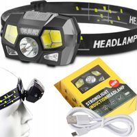 LATARKA CZOŁOWA AKUMULATOROWA LED CZUJNIK RUCHU