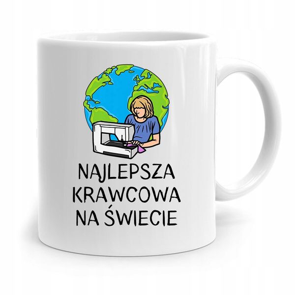 Kubek Prezent Dla Krawcowej Krawca Najlepszej Z Nadrukiem Ze Zdjęciem zdjęcie 1