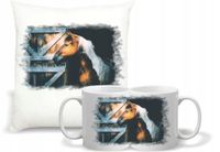 Zestaw PREZENTOWY PODUSZKA + KUBEK nadruk zdjęcie KONIA KOŃ RÓŻNE WZORY