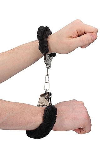 furry handcuffs - black na Arena.pl