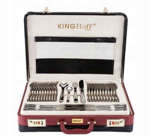 Sztućce w Walizce 72 ele 12 osób Połysk KINGHoff na Arena.pl