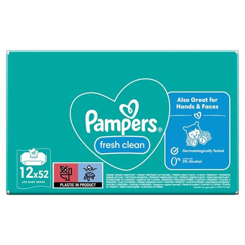 Pampers Chusteczki FRESH CLEAN 12x52 szt. na Arena.pl