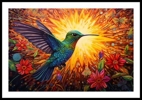 Plakat 60x40cm Koliber Barw na Arena.pl