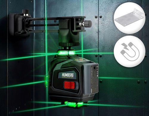 POZIOMICA LASEROWA LASER KRZYŻOWY + STATYW 4D SAMOPOZIOMUJĄCY 40m na Arena.pl