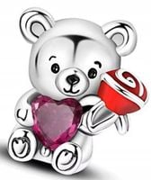Charms Zawieszka Miś Charmsy Misiek Zawieszka Misio Charms Srebro s925