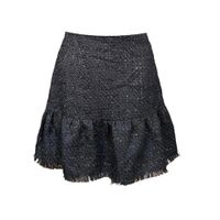 HALLHUBER Damska Spódnica z Frędzlami Stylowa Czarna Rozmiar 38