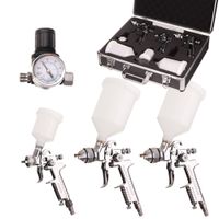 pistolet lakierniczy auarita hvlp 3x dysza 0,8 1,4 1,7 mm reduktor walizka