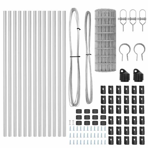 Ogrodzenie z słupkami Srebrny 0.6 x 25 m Stal na Arena.pl