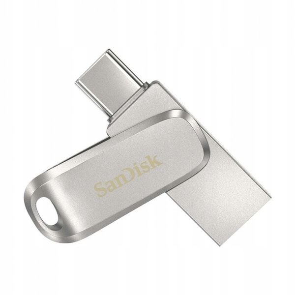 Metalowy Pendrive do telefonu SanDisk 128GB Ultra Dual Drive Luxe USB-C zdjęcie 1