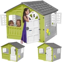 DOMEK OGRODOWY DLA DZIECI DUŻY XXL z otwieranymi OKIENNICAMI PalPlay