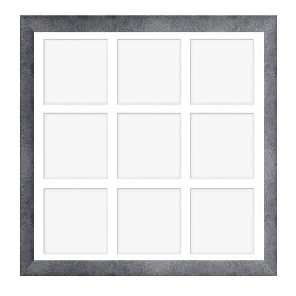 Ramka na 9 zdjęć Hekla 40x40x9 MDF galeria beton 1szt. zdjęcie 2