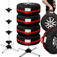 STOJAK NA KOŁA POKROWCE OCHRONNE OPONY FELGI 4SZT 13-17 CALI DO GARAŻU