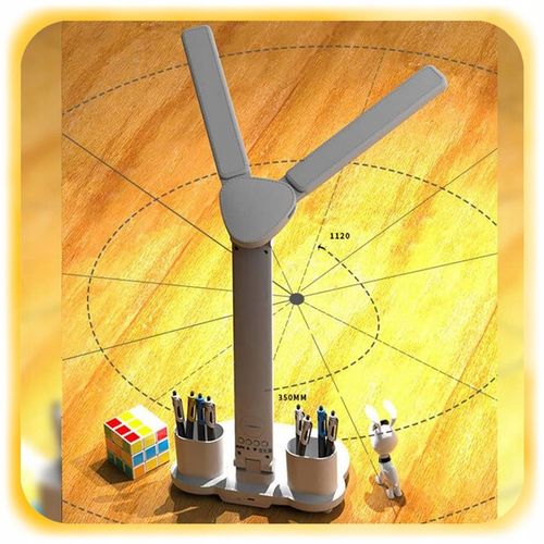 PODWÓJNA LAMPKA BIURKOWA LED Z ORGANIZEREM WYŚWIETLACZEM TEMP ZEGAR na Arena.pl