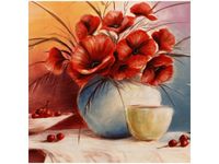 50X50CM MAKOWA KOMPOZYCJA OBRAZ