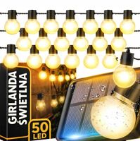 GIRLANDA SOLARNA LED OGRODOWA ŚWIETLNA LAMPKI SOLARNE ŻARÓWKI 11,5 M 50 LED