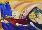 Plakat 18x13cm Painting with Troika, Wassily Kandinsky Vintage