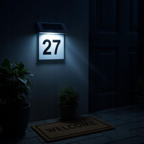 LAMPA SOLARNA LED 0.24W CZUJNIK ZMIERZCHU IP44 STALOWA 6500K na Arena.pl