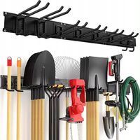 Haki na narzędzia ogrodowe, haki garażowe, zestaw haków do szopki