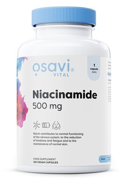Osavi Niacinamide, 500mg - 120 kaps. zdjęcie 1