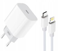ZESTAW | SZYBKA ŁADOWARKA PD 20W + KABEL DO IPHONE LIGHTNING