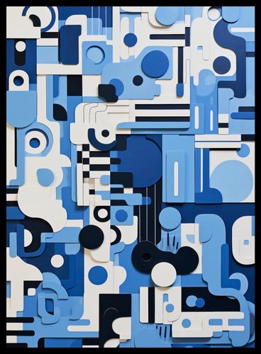 Plakat 40x55cm Niebieski Labirynt na Arena.pl