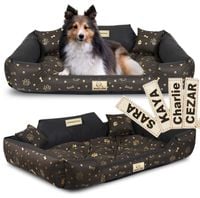 Legowisko dla psa kojec KINGDOG 115x95 cm personalizowane wodoodporne kości