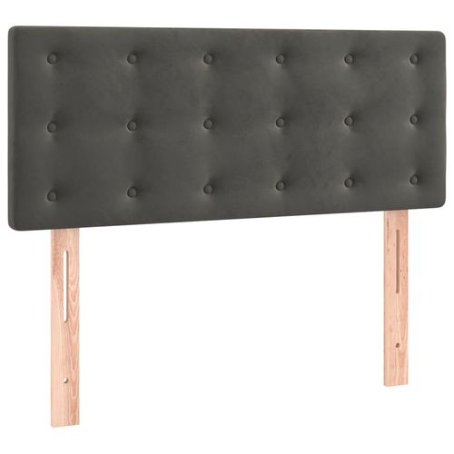 Zagłówek do łóżka, ciemnoszary, 100x5x78/88 cm, aksamit na Arena.pl
