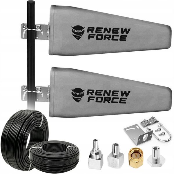 2x MOCNA Antena do wszystkich routerów 46dbi LTE ZEWNĘTRZNA Router 10m zdjęcie 1