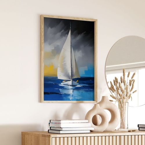 Plakat żaglówka łódka jacht 70x100 cm na Arena.pl