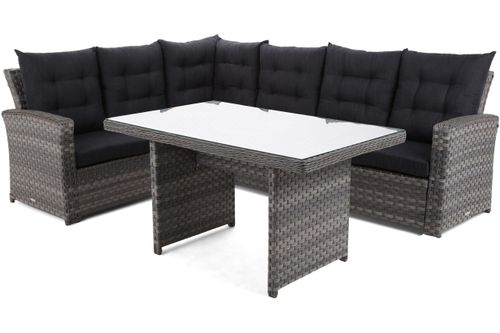 Narożnik technorattanowy Sorrento Grey / Grey na Arena.pl