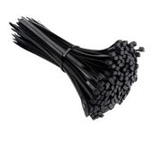 Opaski zaciskowe czarne trytki kablowe 200x4.8mm nylonowe 100 szt