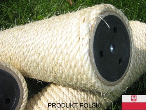 rolka 40 cm średnica fi 90 mm sizal naturalny grubość 6 mm drapak kota na Arena.pl