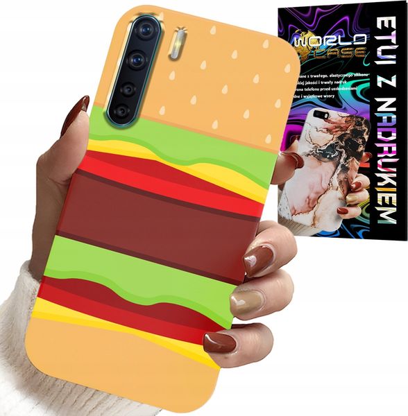 ETUI DO OPPO A91 - CASE BURGER CHEESEBURGER OBUDOWA PREZENT zdjęcie 1