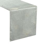 Bieżnik dekoracyjny/ szarfa BLINK-14 35x140 srebrny w wachlarze