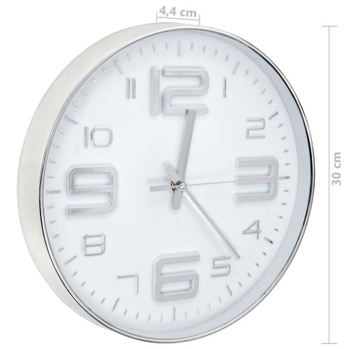 Zegar ścienny, 30 cm, srebrny GXP-676007 na Arena.pl