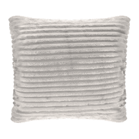 Poszewka dekoracyjna LEA 40x40 flanela tłoczony wzór szara