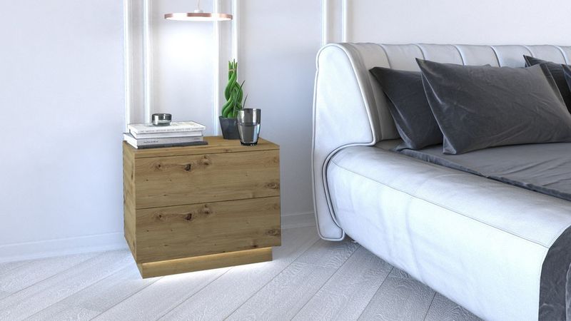 SZAFKA NOCNA SELA S2 - DĄB ARTISAN zdjęcie 3