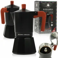 KAWIARKA ALUMINIOWA ZAPARZACZ DO KAWY KAFIETERKA WŁOSKA MOKA NA 6 FILIŻANEK