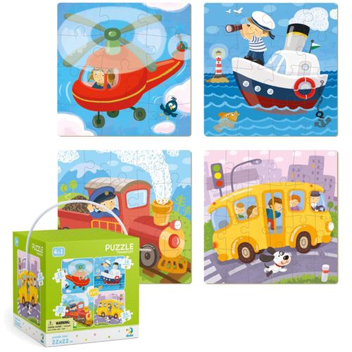 DODO Puzzle 4w1 Transport 72el. na Arena.pl