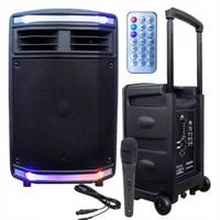 KOLUMNA PRZENOŚNA BLUETOOTH KARAOKE AKUMULATOR USB