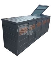 Zabudowa koszy na śmieci obudowa kubłów 345x80x120 cm 5x240L GP343