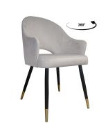 Krzesło obrotowe Velvet podstawa czarno-złota MG39