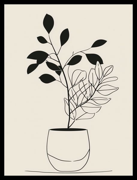 Plakat 30x40cm Prostota Doniczki zdjęcie 2