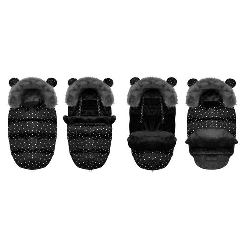 Śpiworek do wózka, sanek Elmi Ricokids - czarny w trójkąty na Arena.pl