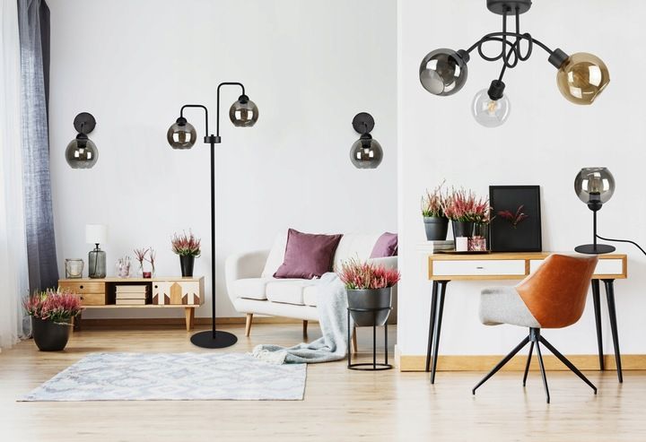 Szklana Lampa Ścienna Kinkiet LED KULA KULE zdjęcie 2