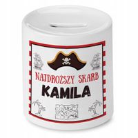 Skarbonka 330 Ml Dla Kamili Córki Dziecka Z Nadrukiem Ze Zdjęciem